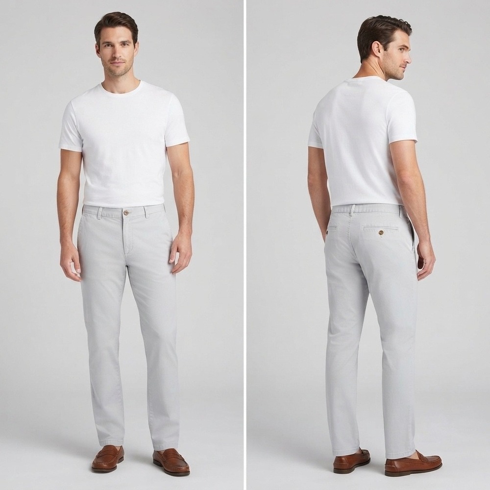 Vineyard Vines Mens Dress Pants White Chino Straight Leg 30x32 1P1291